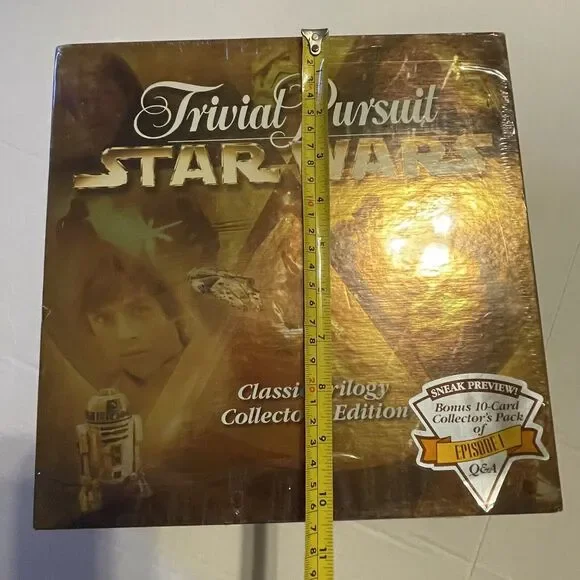 Vintage Trivial Pursuit Star Wars Classic Trilogy Complete Pewter Board Game